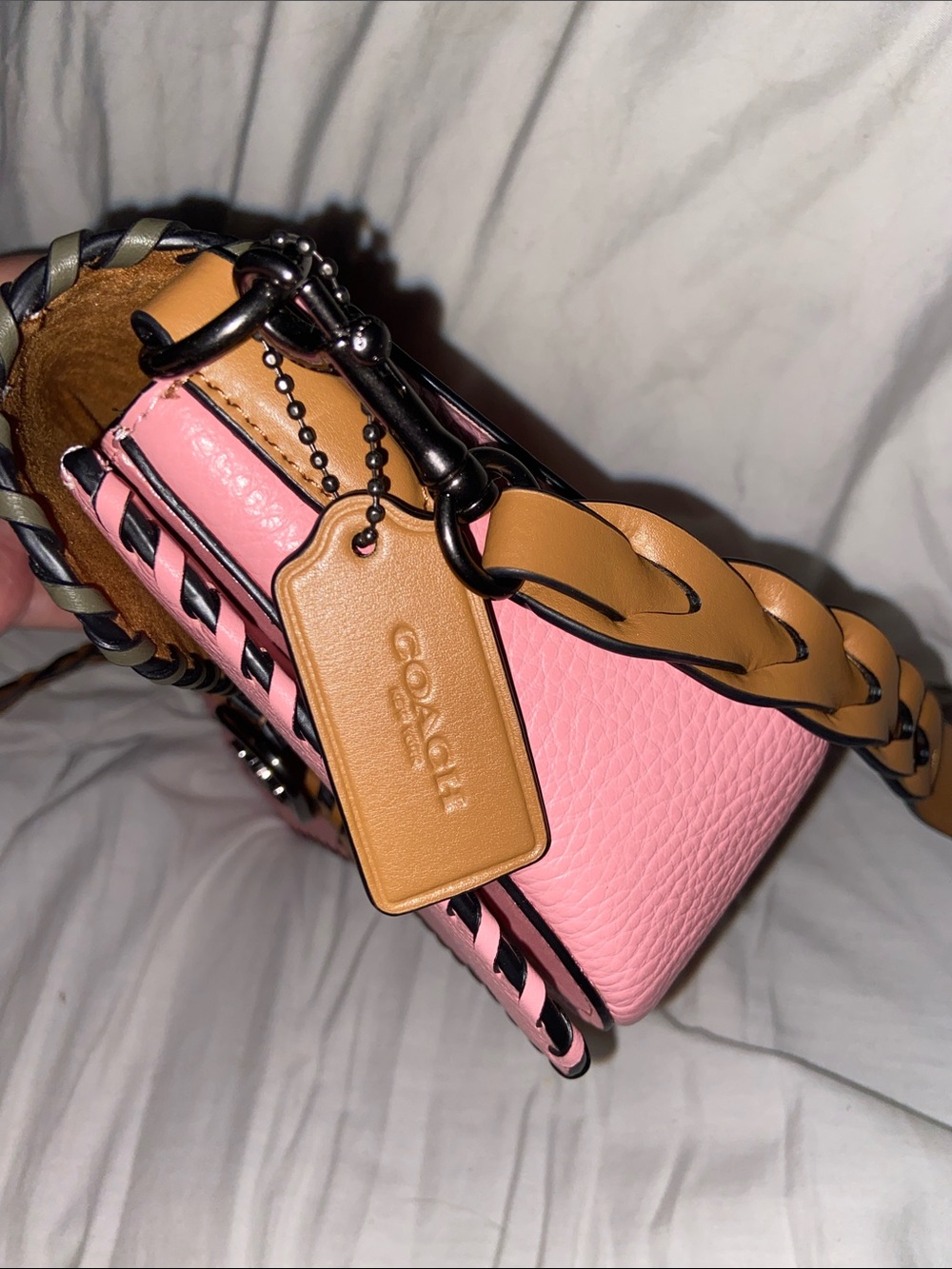 Coach Whipstitch Colorblock Georgie Crossbody/Shoulder Bag Like New - Picture 4 of 10